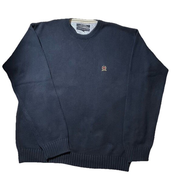 Tommy Hilfiger Other - Tommy Hilfiger Men’s Navy Crest Logo Cotton Crewneck Sweater XXLT